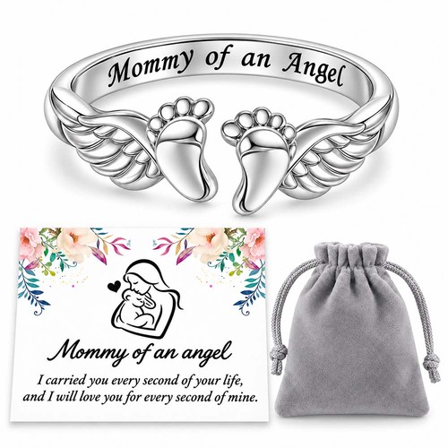 Mommy angel ring - of,
