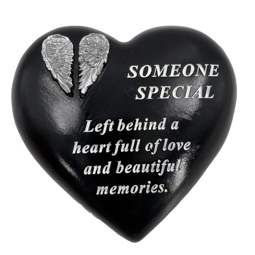 Graveside heart memorial - graveside,
