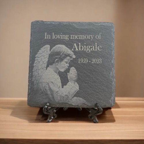 Memorial plaque angel grave - memorial,