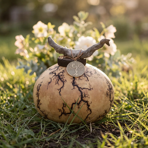 Gourd biodegradable urn for - biodegradable,