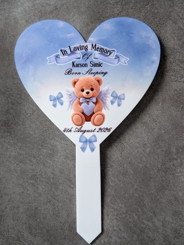 Memorial baby heart grave - heart,