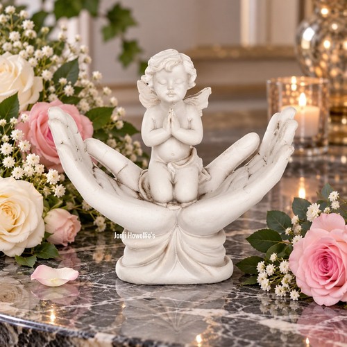 Cherub praying angel memorial - cherub,