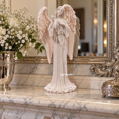 Guardian angel sculpture - angel, grave