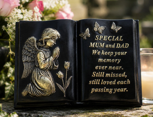 Mum dad graveside memorial - &,
