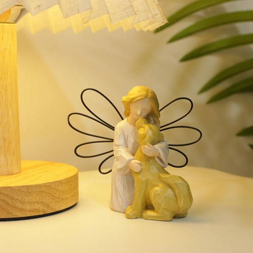Dog angel statue - dog, memorial