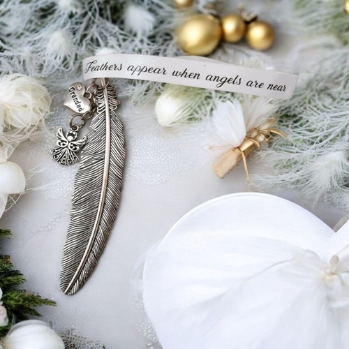 Feather angel memorial gift - angel,