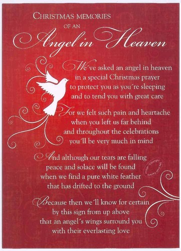 Grave card xmas angel in - /,