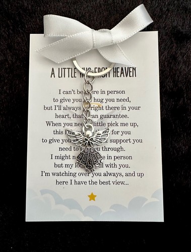 Memorial keepsake angel - memorial, wings