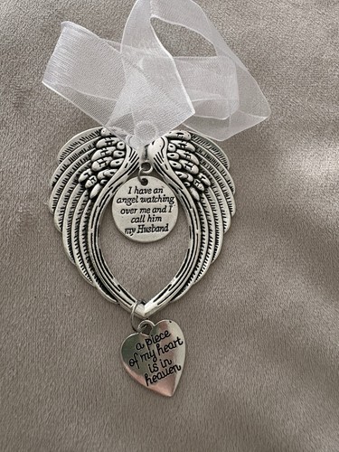 Silver angel wings - silver, memorial