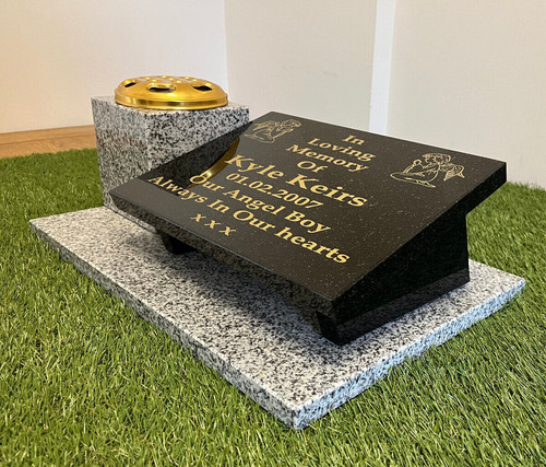 Grave plaque personalised - grave,