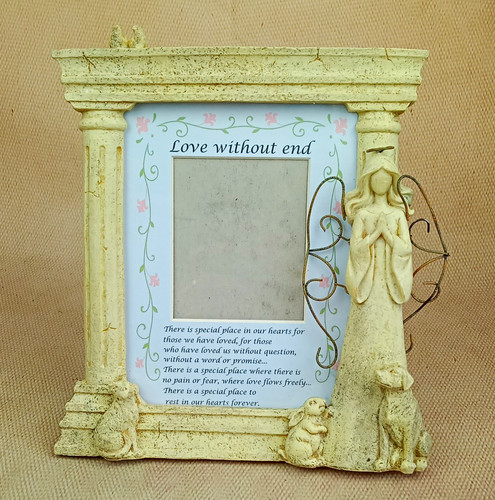 Angel memorial photo frame - angel,