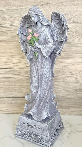 Standing grave angel with - standing,