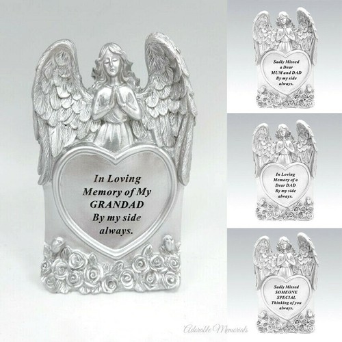 Silver shimmer praying angel - shimmer,