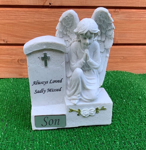 Angel headstone for son - angel, by