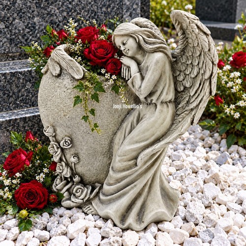 Angel memorial vase pot - angel,