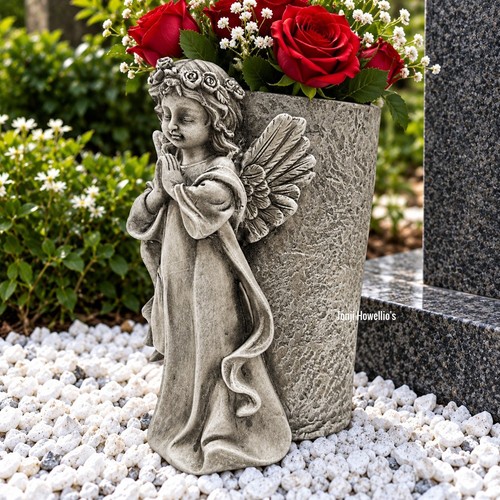 Angel praying memorial - angel,