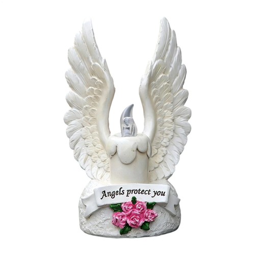 Angel wings solar candle - angel,